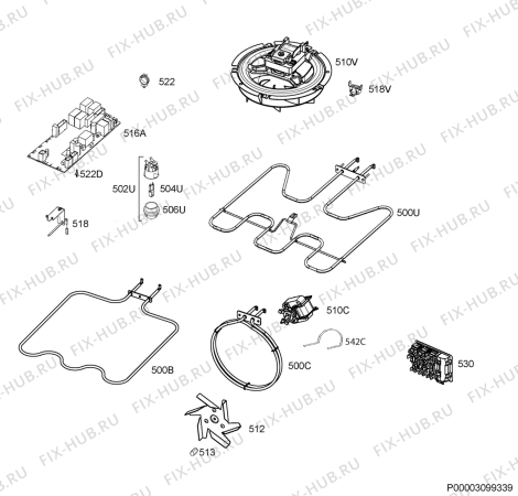 Взрыв-схема плиты (духовки) Ikea GRANSLOS 30322056 - Схема узла Electrical equipment